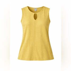 Avenue Y2K Yellow Keyhole Tank Top